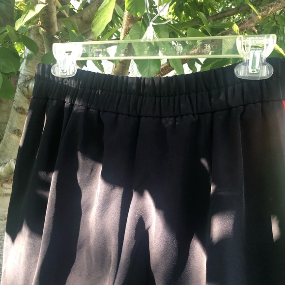 Stunning Madison Marcus Navy blue with Rainbow Tape Side Split Pants Size M - Picture 8 of 8